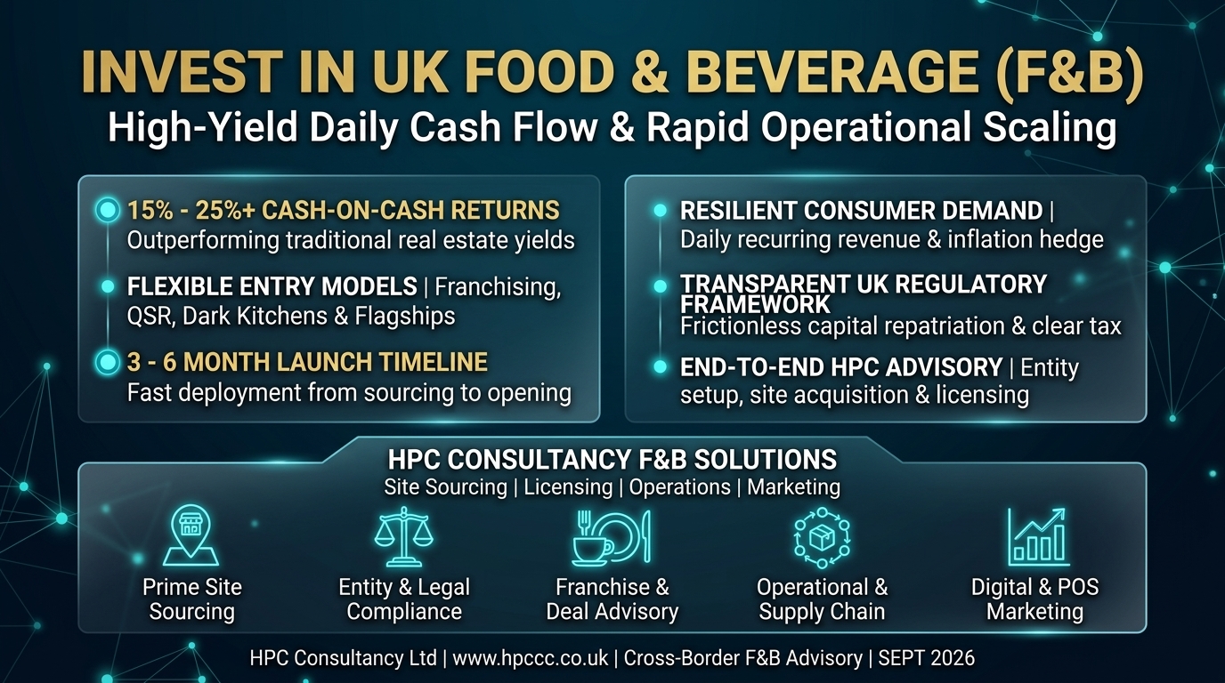 Why Portugal Investors Must Consider the UK Food and Beverage Sector as Their Primary Entry Point